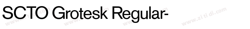 SCTO Grotesk Regular字体转换